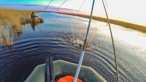 УГАДАЛ НА ХОД РЫБЫ! ЗАЦЕПИЛ, ЧТО ЕЛЕ ДОСТАЛ!!! Рыбалка на ПАУК ПОДЪËМНИК ВЕСНОЙ. Рыбалка на паук
