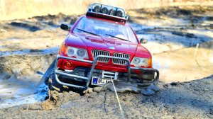 RC BMW X5 в ГЛУБОКОЙ ГРЯЗИ! 😱 НЕВОЗМОЖНОЕ Спасение Лебедкой! Бездорожье 4x4
