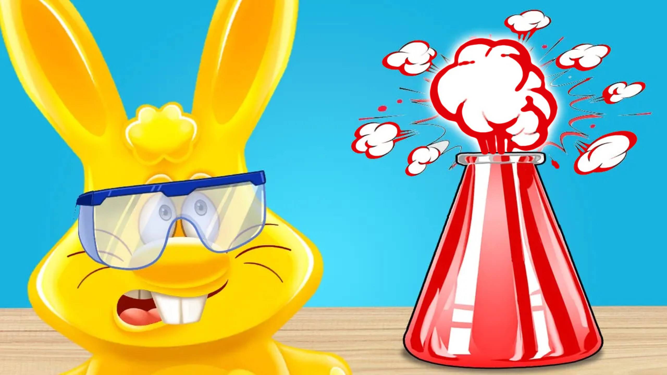 ПЕННЫЙ ВУЛКАН ДЛЯ ЖЕЛЕЙНОГО ЗАЙЦА ХАРИТОНА