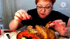 Наконец пожру👍/Рулька с овощами на ужин самое то👍/Чавкать разрешается🙈