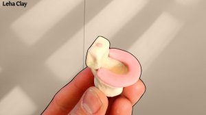 Как слепить Унитаз из пластилина / Туалет из пластилина / как сделать Туалет / Лепка Унитаза
