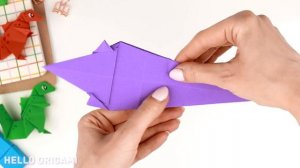 Оригами Годзилла из бумаги | Оригами динозавр | Origami Paper Dinosaur