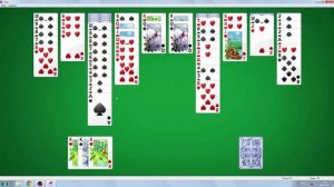 Пасьянс паук на две масти. Собираю масти по очереди.