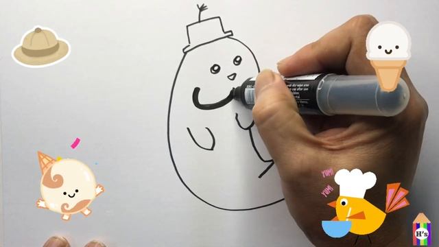 How To Draw a Cute Seal | рисунок печать для детей | Bolalar uchun muhr rasm chizish смотреть онлайн