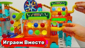 Гонки шариков МАРБЛ РАШ 🔴🟠🟡 крутые трюки и АСМР звуки - для детей !