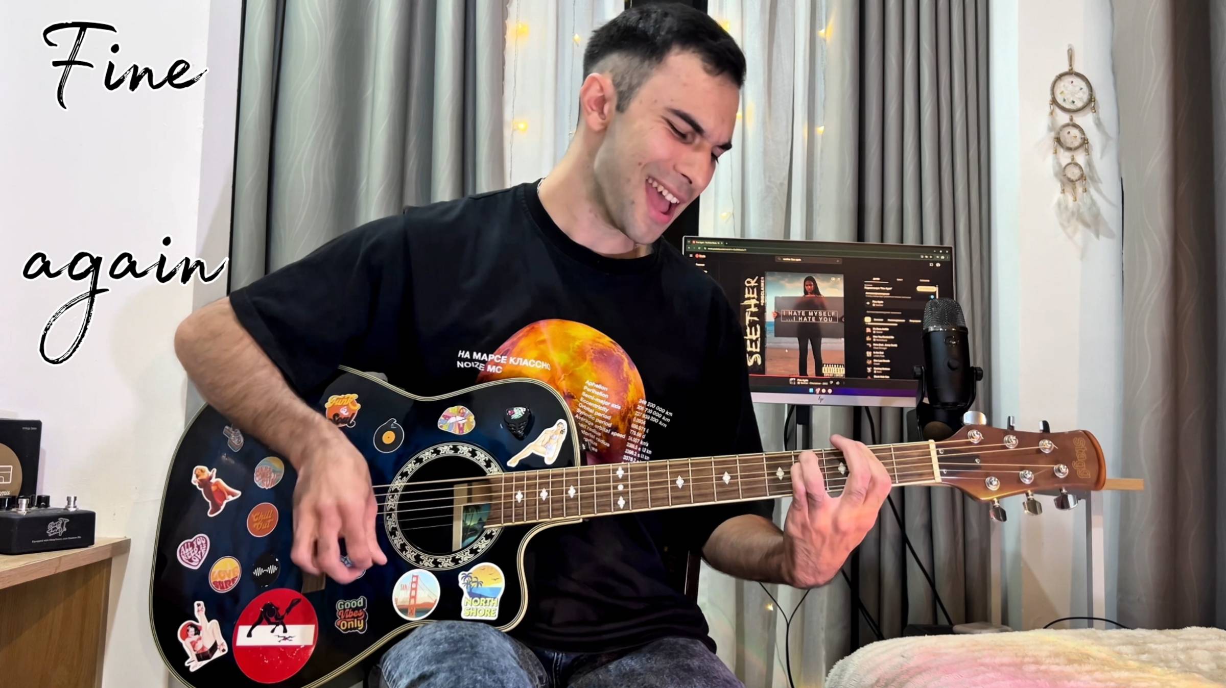 Seether - FINE AGAIN (guitar Cover)