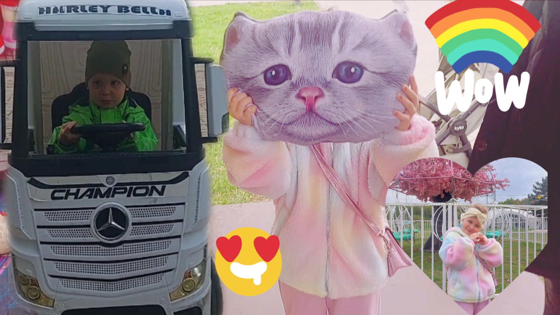 🥰🥳ПРОГУЛКА В ПАРКЕ 🤩🍭ДЕТСКОЕ РАЗВЛЕЧЕНИЕ КАРУСЕЛИ🎉🌼👍 смотреть онлайн