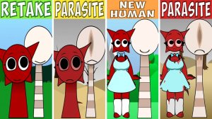 INCREDIBOX SPRUNKI 💀 | RETAKE & NEW HUMAN 👨 VS PARASPRUNKI | КТО ЖЕ ПОБЕДИТ??? 🤩