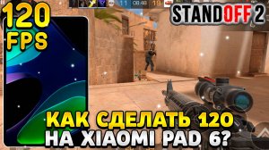 Как сделать 120 фпс в стандофф 2 на xiaomi pad 6