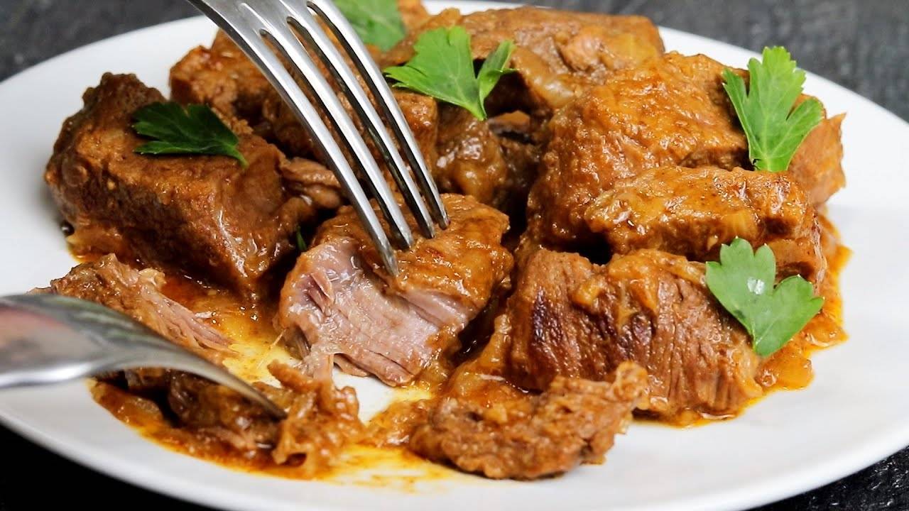 Беру даже самое жесткое мясо и готовлю нежнейший гуляш. БЕЗ ЖАРКИ и ВОЗНИ смотреть онлайн