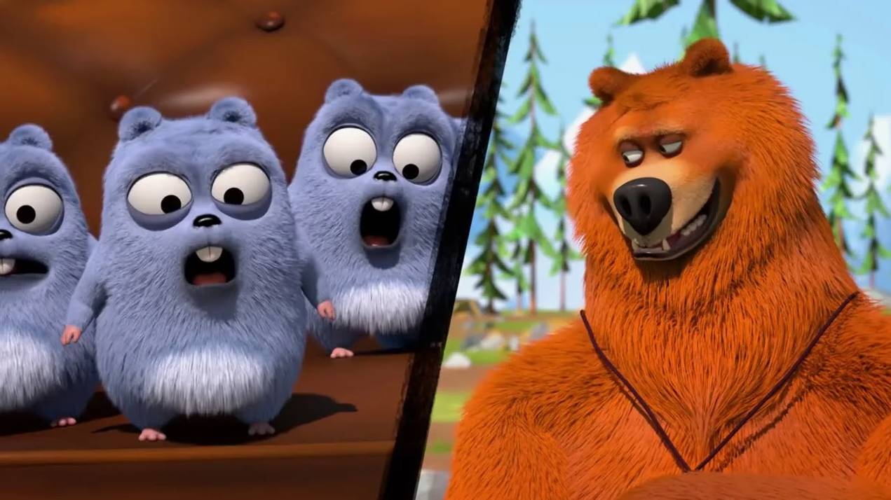 Гризли и Лемминги Лемминг Пушка - Мультики для детей - Развлекательное видео для малышей смотреть онлайн