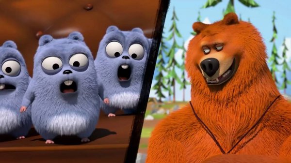 Гризли и Лемминги  Лемминг Пушка - Мультики для детей - Развлекательное видео для малышей