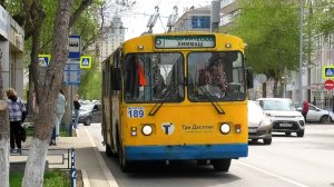 Троллейбус Екатеринбурга ЗиУ-682Г [Г00] борт. №189 маршрут №6 на остановке "Карла Маркса"