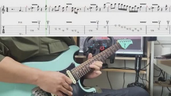 Standard Rhythm Rock Blues in E(solo,tab,backing track)