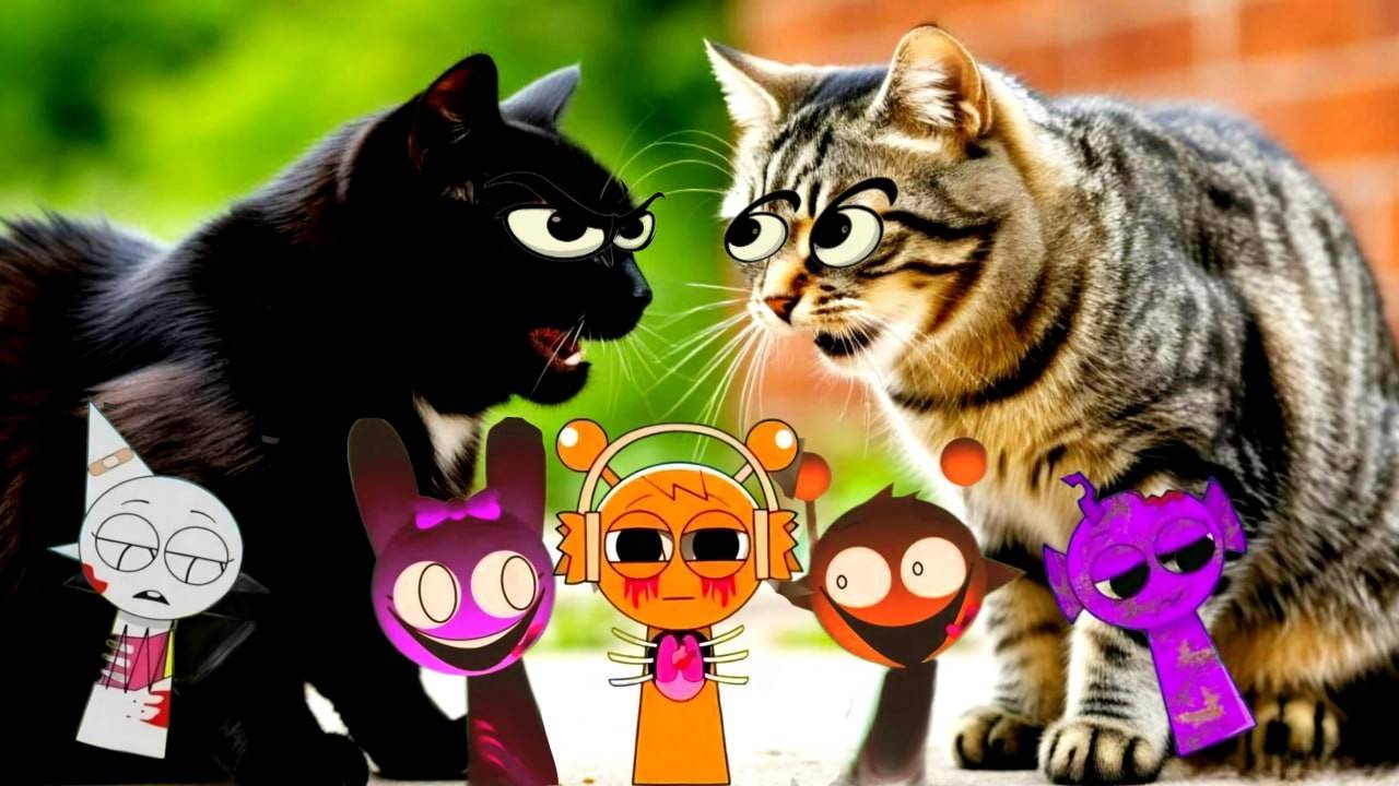 СПРУНКИ ЕХЕ поссорили наших кошек!
