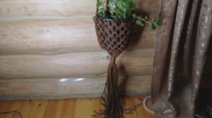 Плетем подвес для кашпо! Видео-урок! Макраме! Мастер-класс!