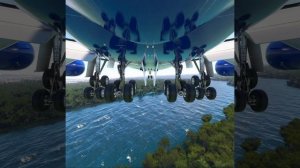 Очень посадка самолета при боковом ветре!! Боинг 747 Britis