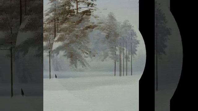 Как нарисовать зимний пейзаж пошагавой смотреть онлайн