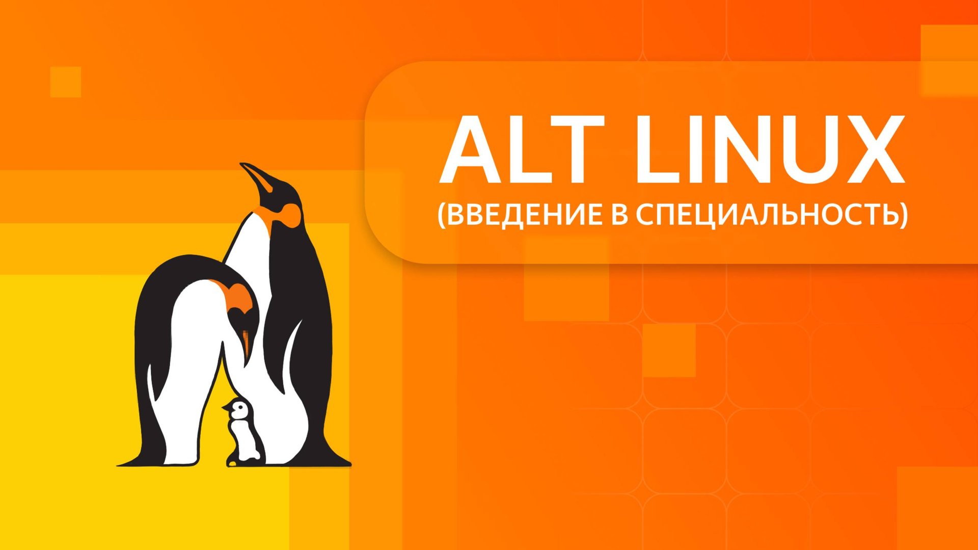 ALT LINUX. Урок 1 смотреть онлайн