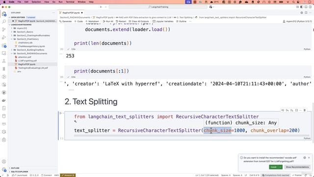 3 -Text Splitting in Chunks смотреть онлайн