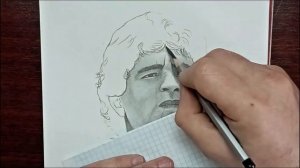рисунок карандашом Diego Armando Maradona / Диего Марадона