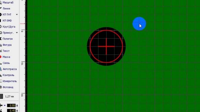 Отступ от края платы до заливки минусовым проводником. смотреть онлайн