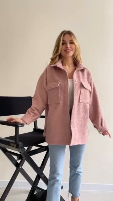 Куртка-сорочка, матеріал шерсть букле смотреть онлайн