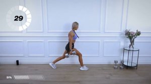 30-минутная МОЩНАЯ тренировка всего тела с гантелями | Caroline Girvan