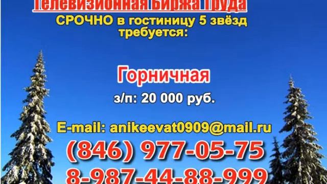 13 февраля _06.20, 12.50_Работа в Самаре_Телевизионная Биржа Труда