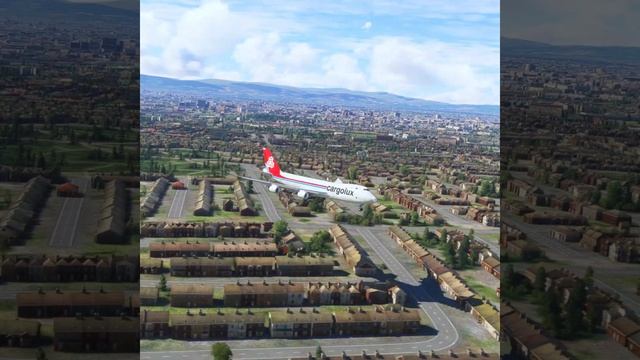 Удивительная посадка самолета!!! Посадка Boeing 747 CARGOLUX в ?