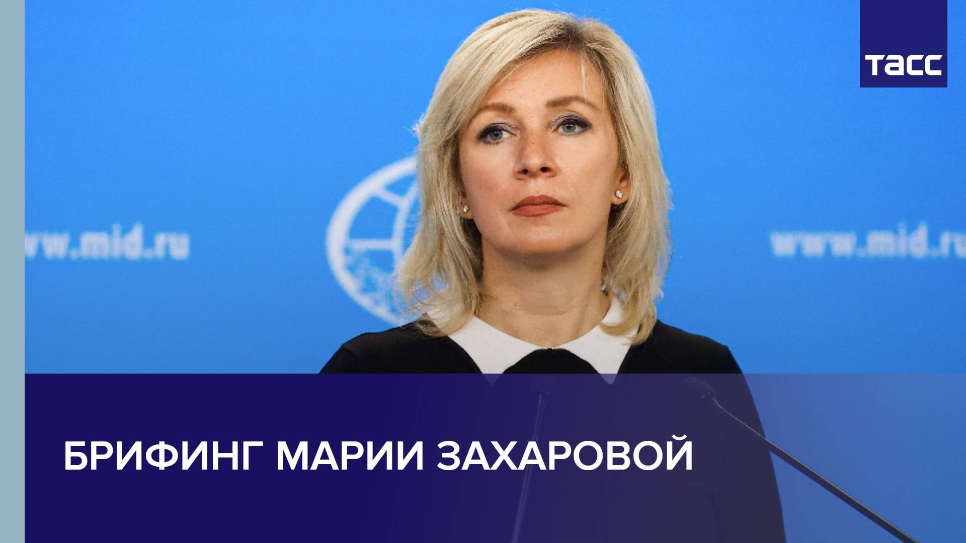 Брифинг Марии Захаровой