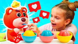 🧡🐻 Новая игрушка! День с Медвежонком Бу-Бу от Vivid Fella! Пой, танцуй и покорми питомца.
