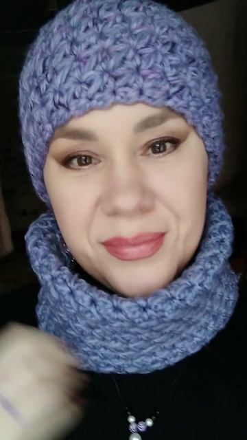 шапка и снуд крючком смотреть онлайн