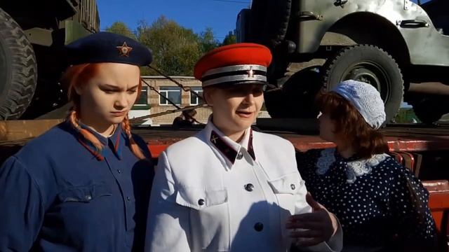 Паровоз Победы сделал остановку в р.п. Лунино