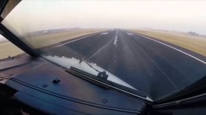 Видео полета из кабины пилота самолета