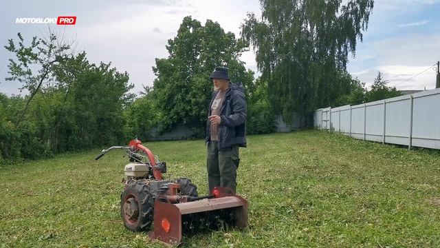 Испытания мульчера для мотоблока МТЗ в работе смотреть онлайн