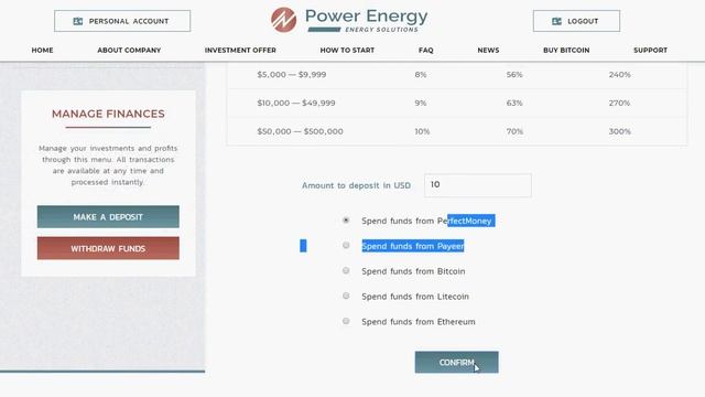 видео обзор hyip проекта Power Energy Limited смотреть онлайн