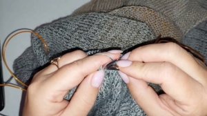 Ложная кеттевка снизу  вверх спицами