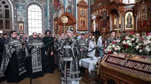 Проповедь митрополита Леонтия после совершения вечерни с выносом Плащаницы Христа Спасителя