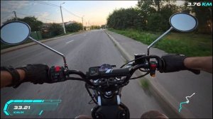 🔴Обкатываю мопед G-Moto Cross X pro EFI,сравниваю скорость по GPS🛵