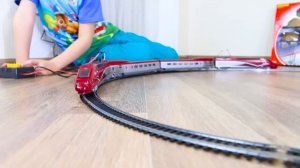 Распаковка Поезда Талис и Железной дороги - Unboxing Speed train Thalys toy