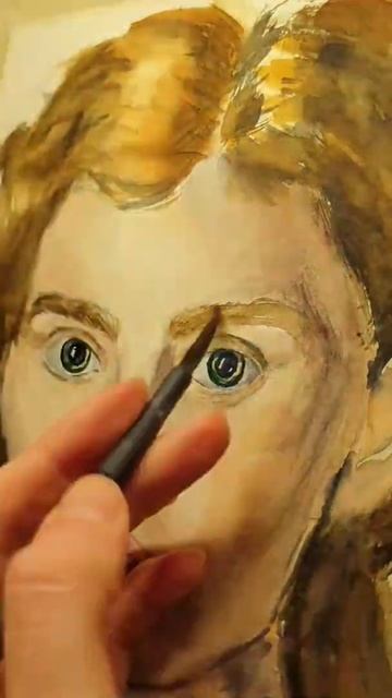 Портрет акварелью