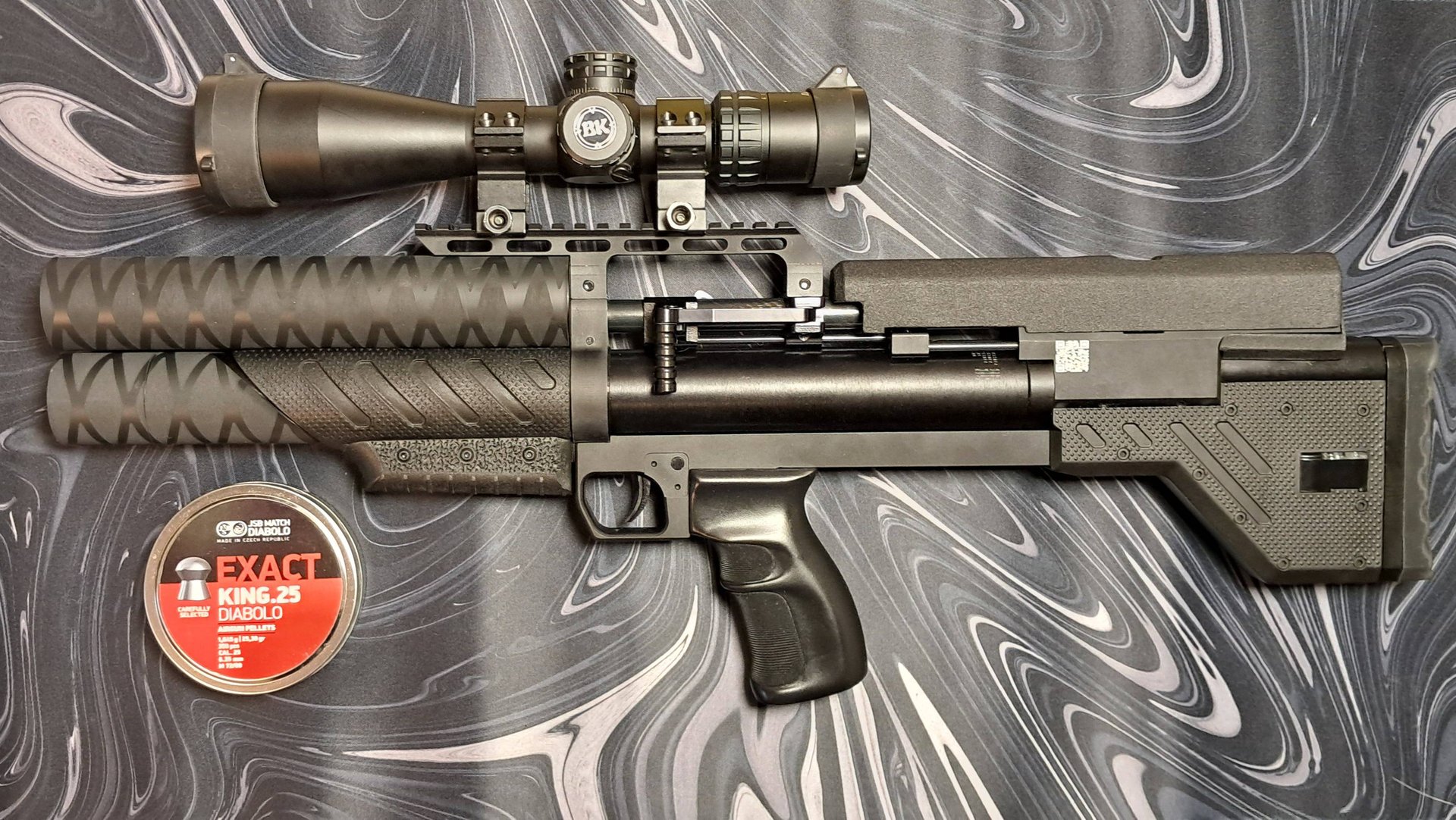 Крюгерка 6.35 350мм в литом пластике на редукторе Ханса