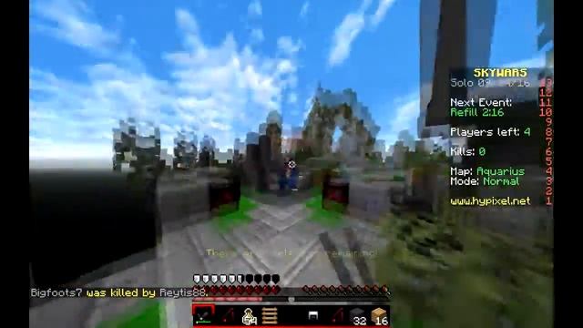 УБИЛ СНЕЖКОМ!!!! SkyWars Solo #3