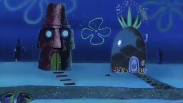 Персонажи из мультика спанч боб танцуют под крутую музыку