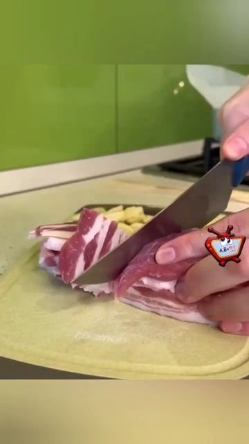 Шашлычок из картофеля и сала. смотреть онлайн