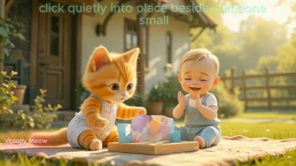 Woolly Meow Tiny Cat Becomes the Cutest Babysitter Ever!