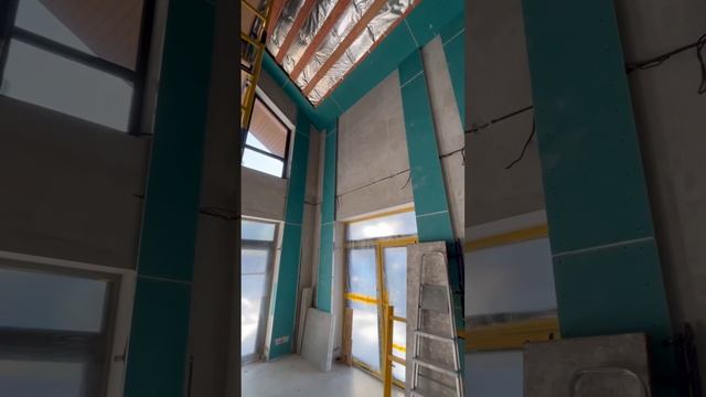 Монтаж Гипсокартона. Высота потолков 7,5м смотреть онлайн