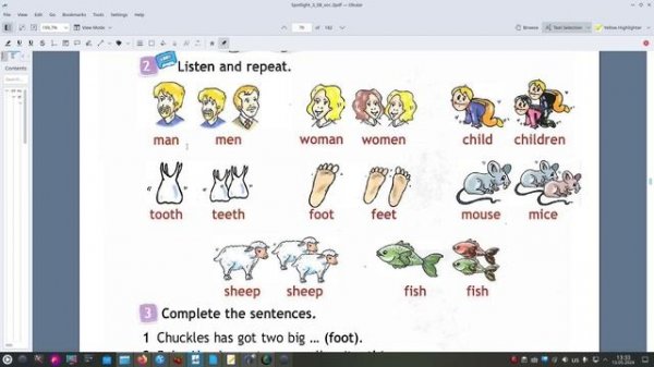 нглийский spotlight В фокусе 3 класс учебник страница 76 упражнении 3  Первая часть