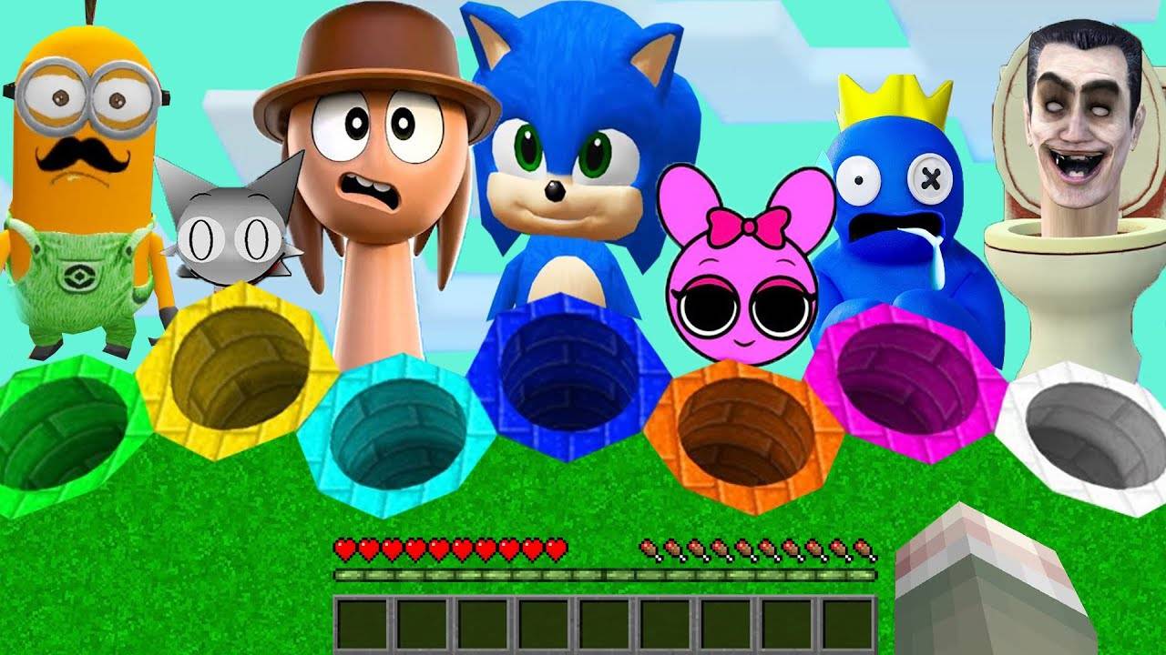 ВЫБЕРИ КРУТУЮ КРУГЛУЮ КРУТУЮ ЯМУ СПРУНКИ В МАЙНКРАФТ смотреть онлайн